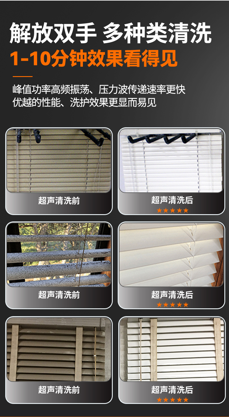 冠博仕GE3616B專業(yè)百葉窗超聲波清洗機(jī) | 160L/1800W | 支持定制